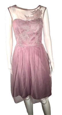 Davids Bridal 6 Mushroom Bridesmaid Dress Lace Portobello 30108187 | eBay