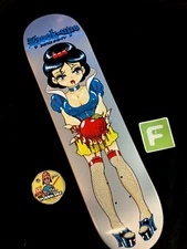 SUPER RARE  Evil Snow White Hook Ups Skateboard Deck Jeremy Klein Anime