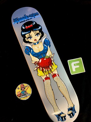 SUPER RARE  Evil Snow White Hook Ups Skateboard Deck Jeremy Klein Anime
