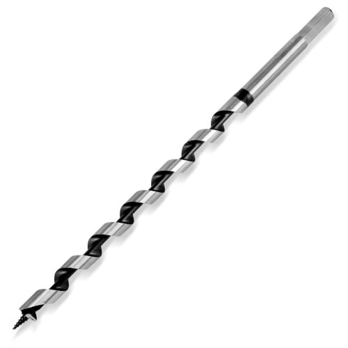 3/8" x 9" Wood Auger Bit Woodworking Ship Screw Tip Auger Drill Bits Hex Shank