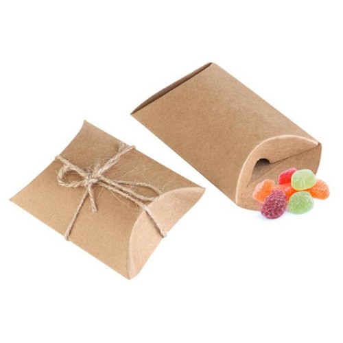 Versatile Brown Kraft Paper Favor Boxes for Any Special Occasion Pack of 50 - Picture 3 of 11