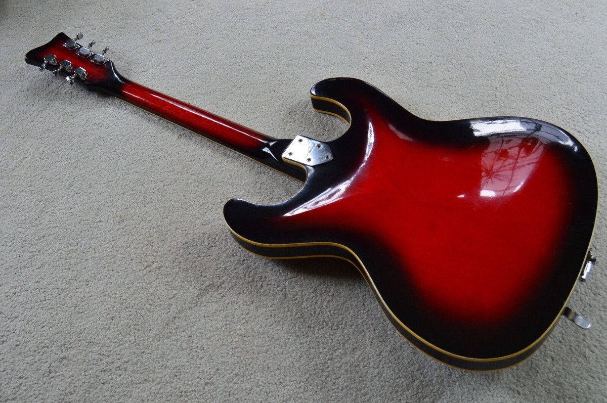 Vintage c. 1960s Matsumoku archtop hollowbody electric guitar