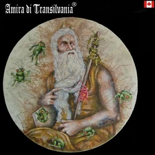 art painting religion sacred hebrew jewish old testament moses portrait red frog