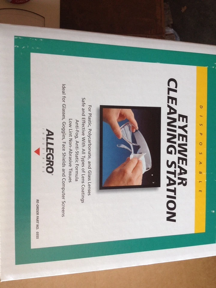 Estuche de 4 estaciones de limpieza desechables grandes ALLEGRO 0355, antiniebla y antiestático Foto 2 de 3