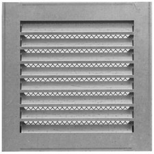 Galvanised Steel Air Vent Grille 200mm x 200mm with Frame and Metal Fly Screen