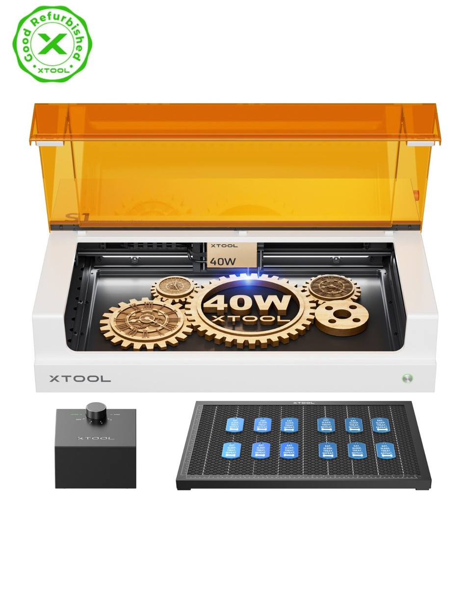 Refurbished) xTool S1 40W Laser Engraver , Basic Bundle, White | eBay