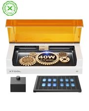 (Refurbished) xTool S1 40W Laser Engraver , Basic Bundle, White