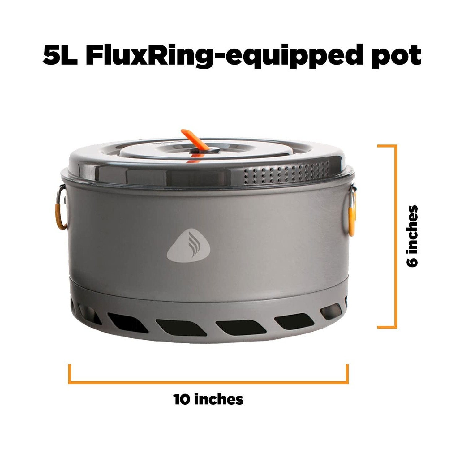 Jetboil 5Liter FluxRing Camping Pot and Lid for Camp Cooking with