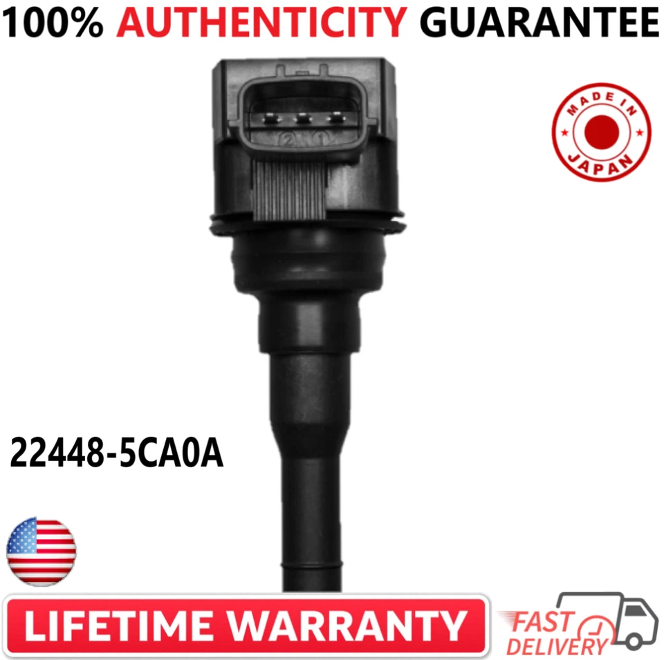 Bobinas de encendido x6 OEM NISSAN para Infiniti Q50 2016-2021, Q60 3,0 L V6 22448-5CA0A Foto 2 de 3