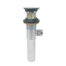 PF Waterworks - EasyPOPUP Pop-Up Drain with Overflow - Chrome - PF0728-CH-BR