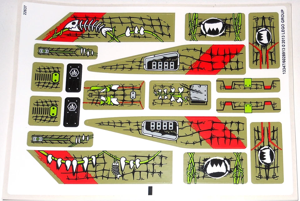 LEGO 70006 Cragger's Command Ship (NEW SEALED BAGS 2 3 4 STICKERS) Chima partial - Image 2 of 4