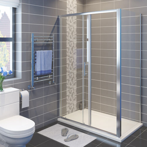 Sliding Shower Door Walk In Enclosure and Tray 6mm/8mm Glass Screen Cubicle - Picture 7 of 13