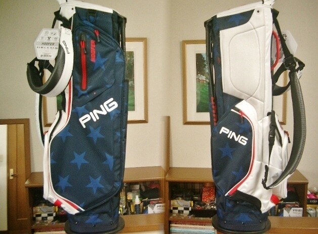 PING ゴルフバッグ アメリカ国旗デザイン USA Hoofer Lite Golf Bag - PING