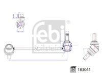 Febi Koppelstange Stabi Hinten Rechts FüR M-B Viano W639 Vito Mixto 2.0D-3.7