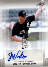 Justin Wrobleski 2017 Leaf Perfect Game Autograph NIKE All-American Auto Rookie