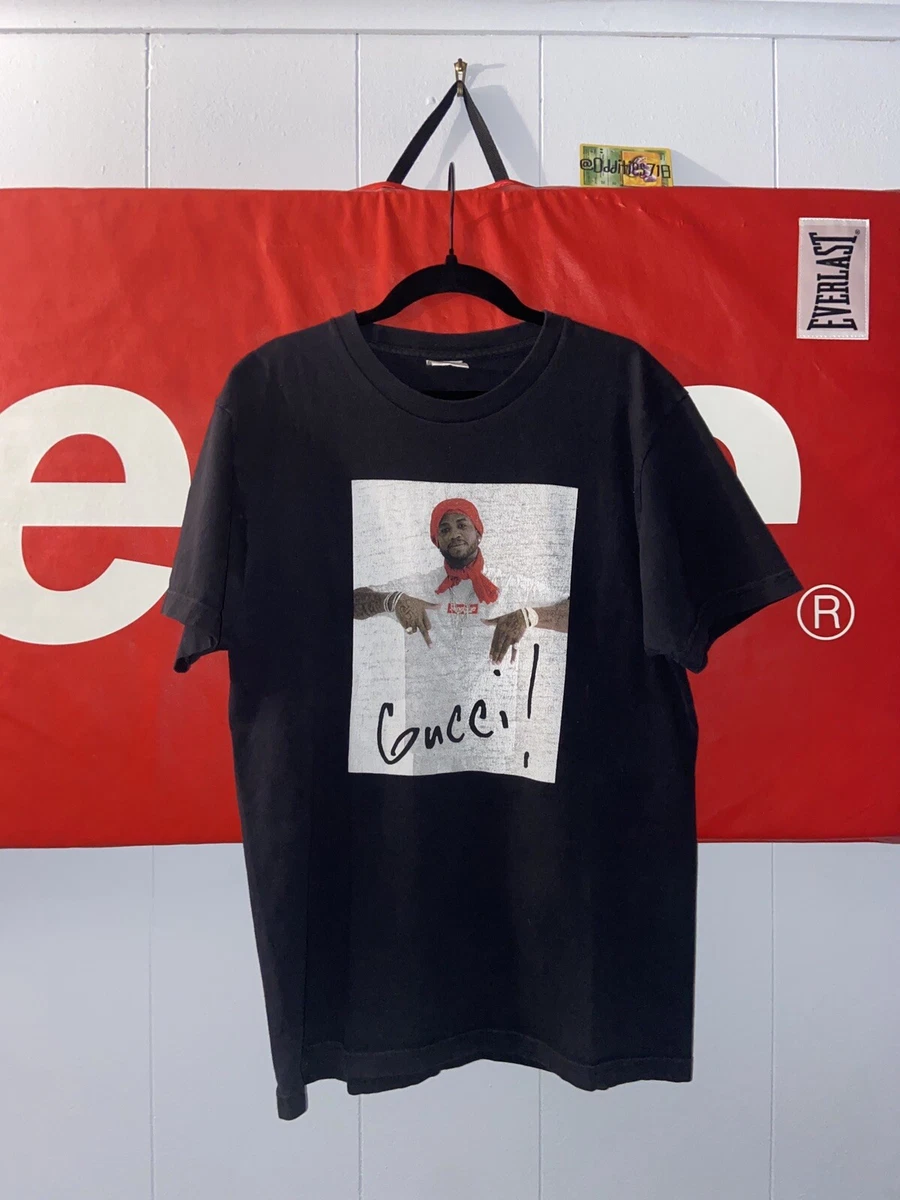 Supreme FW16 Gucci Mane Tee Black Rare Trap God 1017 2016 Archive Grail Size M