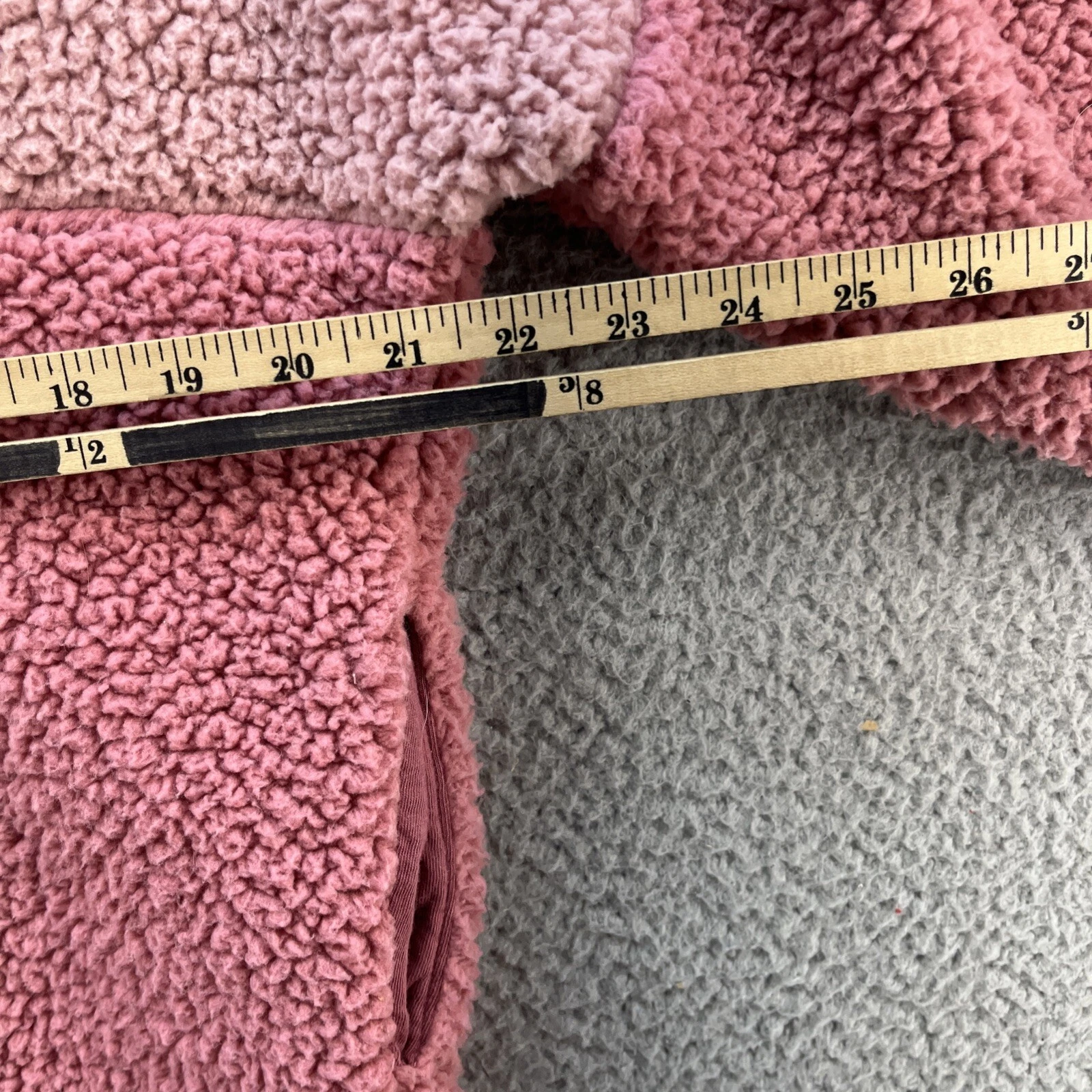UNDERCOVER Victorias Secret ROSA Felpa con Cappuccio Donna S P Rosa Rosa Sherpa Maglione Pullover Zip