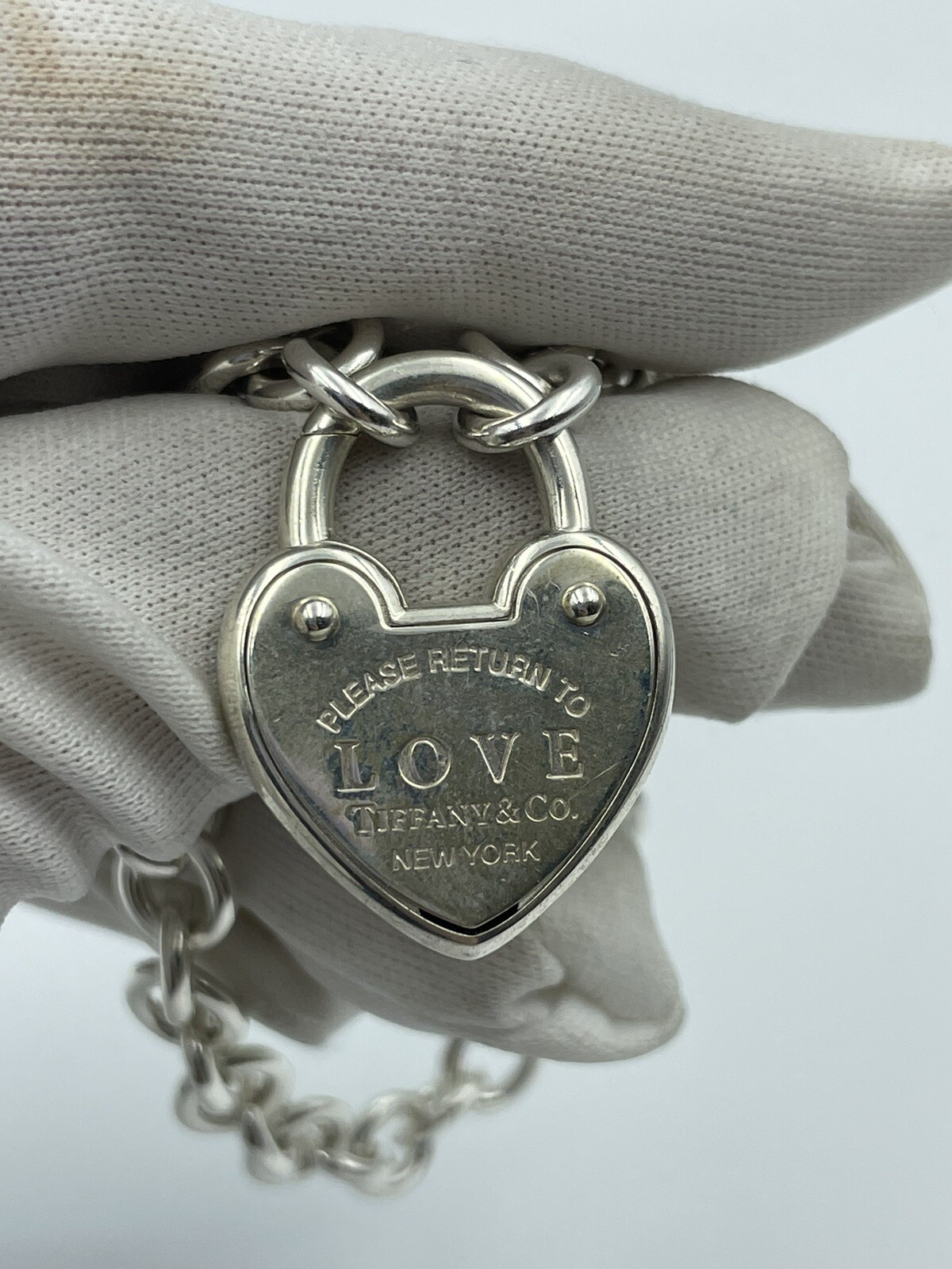 Tiffany & Co. Return To Tiffany Love Lock Bracelet 925 Sterling Silver