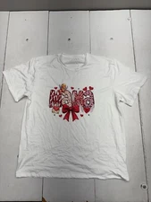 Shein White Mama Graphic Short Sleeve T Shirt Womens Size 3XL