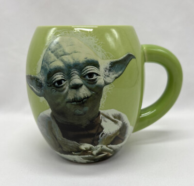 STAR WARS ~ YODA Green Coffee Mug 2013 Lucasfilm May The Force Be With You