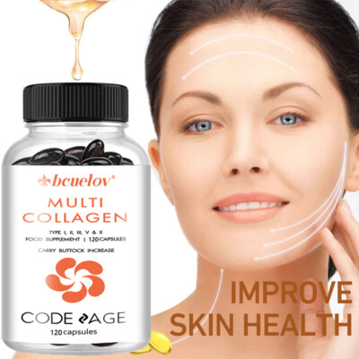 Multiple Collagen Capsules Improve Skin Health promote Hair and Nail Growth