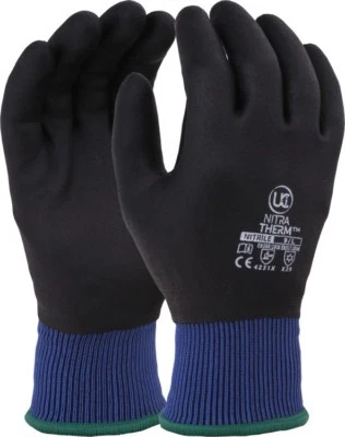UCI NitraTherm Thermal Insulated Fully Coated Waterproof Cold Winter Work Gloves