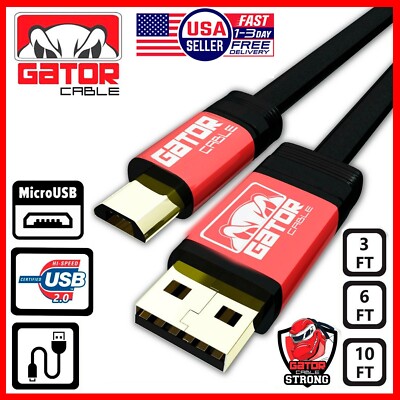 Micro USB Charger Cable Fast Charge Data Sync For Android Samsung LG HTC Moto