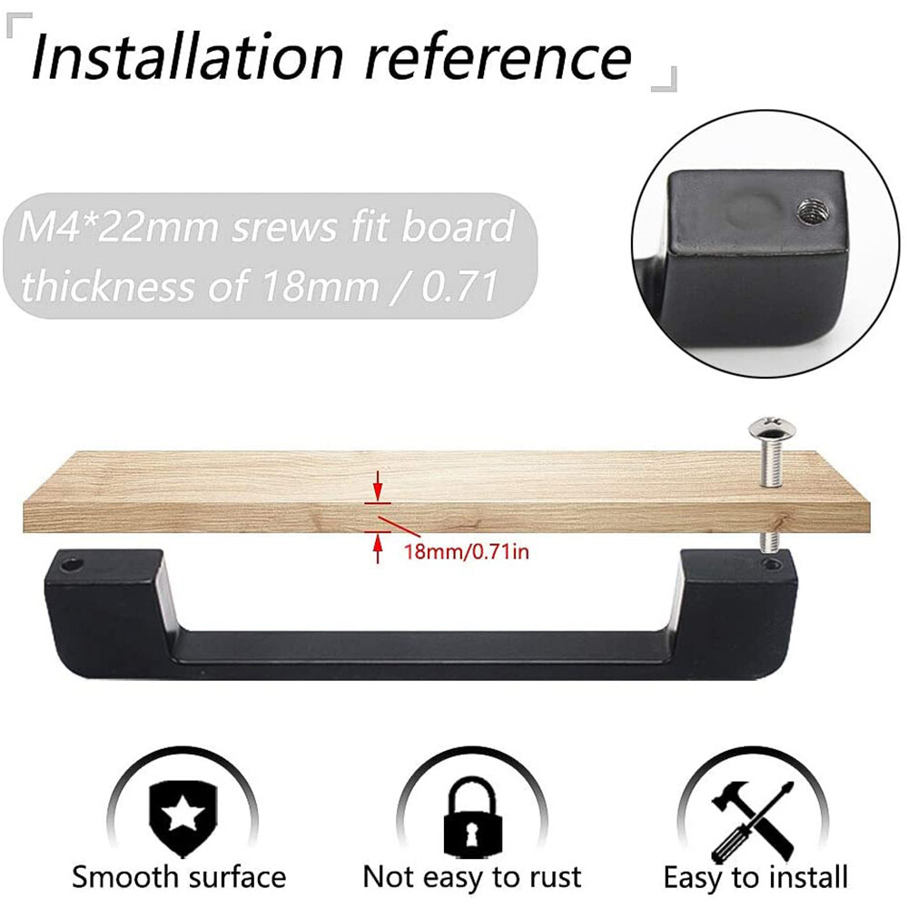 10PCS Bar Kitchen Door Handle Cupboard Drawer Bedroom Furniture