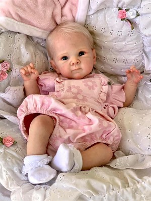 Lifelike Realistic 18'' Girl Reborn Baby Dolls Adorable Vinyl Full Body Toddler