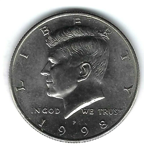 1998-P Philadelphia Circulated Kennedy Half Dollar Coin!