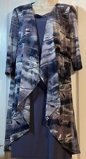 R  M Richards Two-Piece Power Mesh Jacket and Dress, Orchid, 8