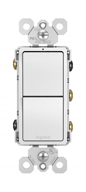 New Pass Amp Seymour 15a White 3 Way Single Pole 2 In 1 Paddle Switch Rcd33wcc6