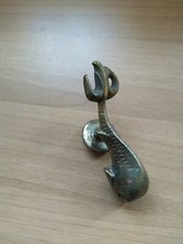 Fusione Bronzo Scrivania Battacchio Battente Ottone Vintage Modernariato