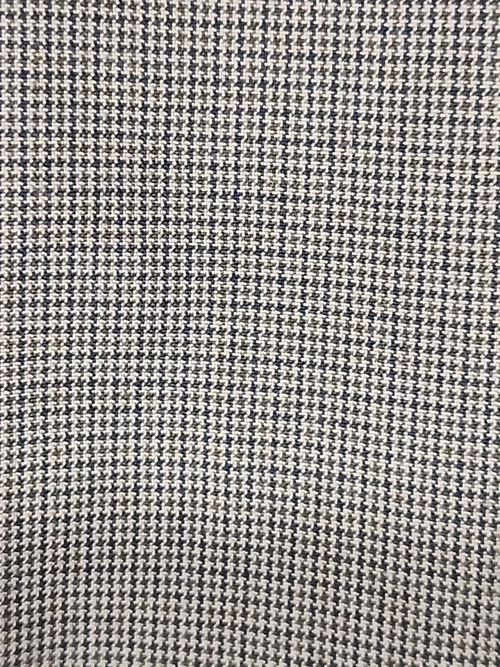 Pantalones de vestir Louis Raphael Rosso rojos para hombre 32 x 30 marrón pata de gallo plisados Foto 2 de 4