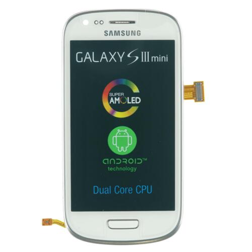 Original Samsung Galaxy S3 mini GT-i8190 display touch screen glass, white - Picture 1 of 2