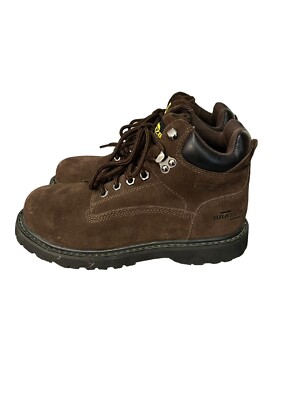 Brazos Work Force Series Steel Toe #BR0903 Brown Leather Upper