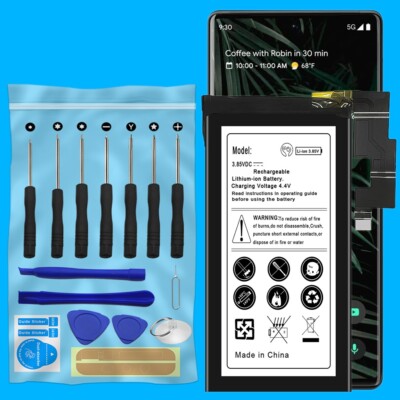 100% Brand 5100mAh Battery Repair Tool fits T-Mobile Google Pixel 6 Pro Phone