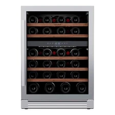 Ca'lefort 24" Black Wine Cooler Dual Zone Refrigerator Fridge Home/Bar/Office