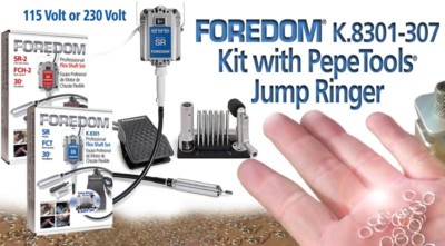 FOREDOM K.8301-307 SR MOTOR KIT AND PEPETOOLS JUMP RING MAKER 307.70