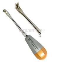 1 GERMAN PREMIUM Offset Crown Splitter Remover Elevator Handle Dental INSTRUMENT