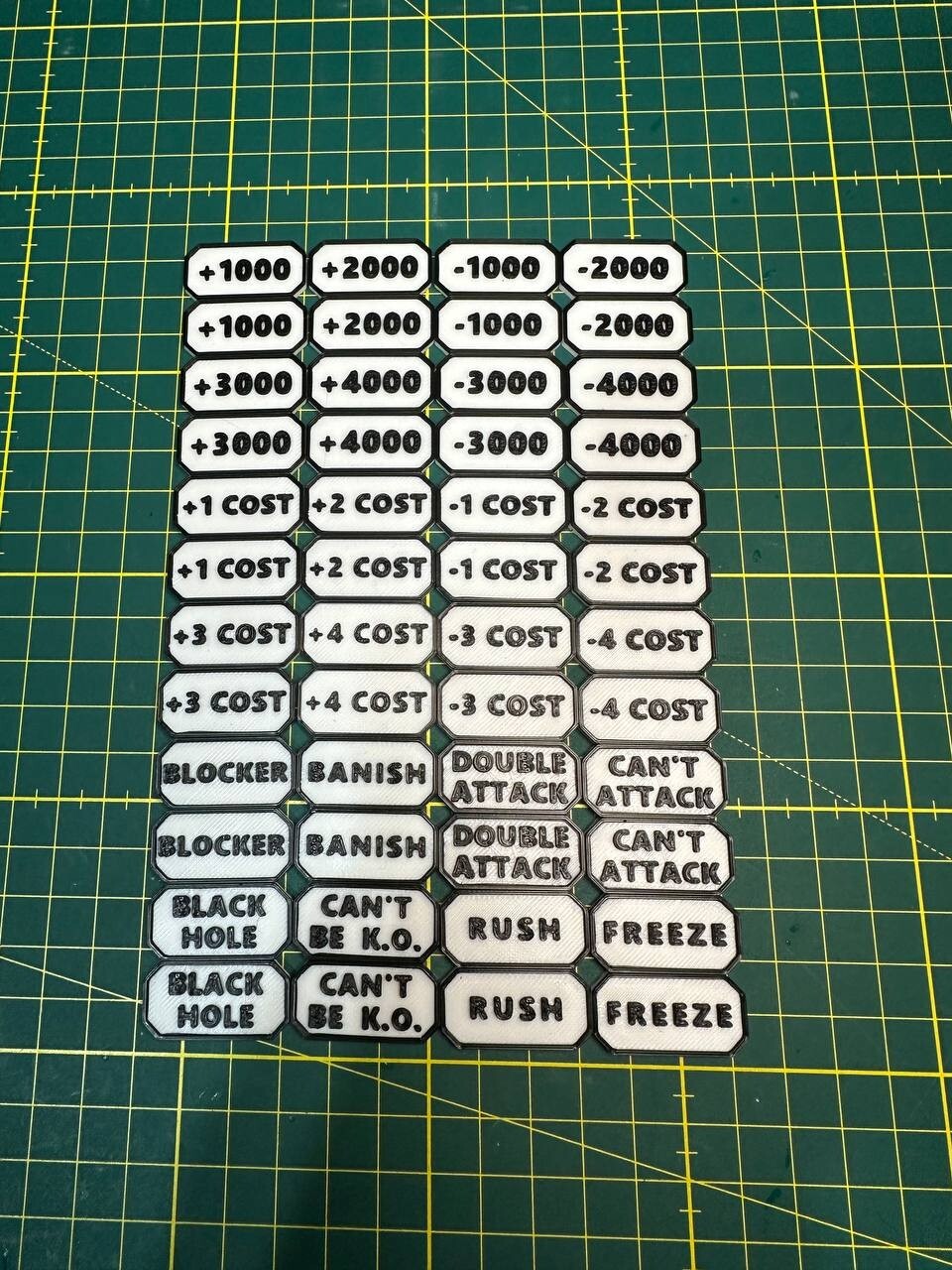 Targhette OPTCG Tokens (48 pezzi) megapack, gettoni, power modifiers, abilities