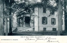 GEORGE P MORRIS MANSION Cold Spring, New York NY Postcard Copy