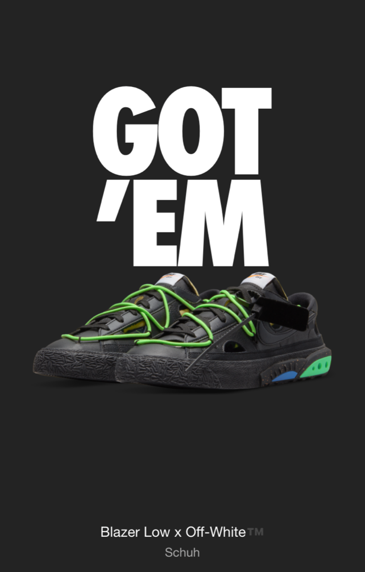 OFF WHITE X NIKE Nike blazer low '77 x off white ""electro green"" EU 42 5 nuovo