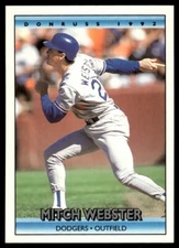 1992 Donruss #714 Mitch Webster Los Angeles Dodgers