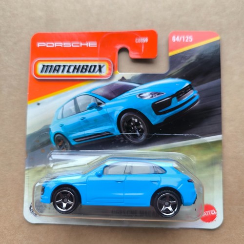 MATCHBOX Short Card MBX 2024 PORSCHE MACAN S BLUE 64/125 C0859