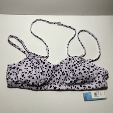 Beach Betty White Cheetah Print Bikini Top X-Large