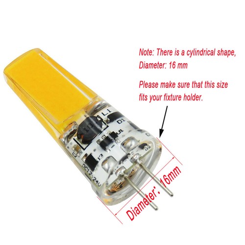 1-10x G4 Bi-pin Dimmable 5W COB 2508 LED Bulb White Warm 110V Candle Light Lamp - Picture 4 of 16