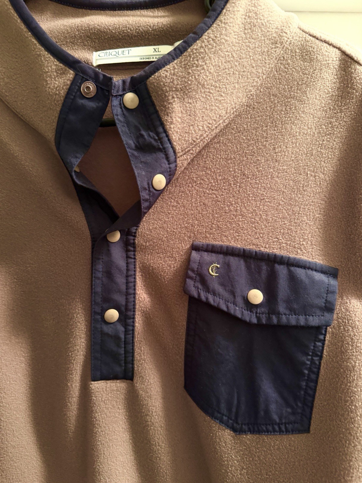 Criquet Men’s Brown Pullover Shirt XL