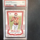 Panini 2017 Rookies Patrick Mahomes II Kansas City Chiefs Rookie #104 PSA 9