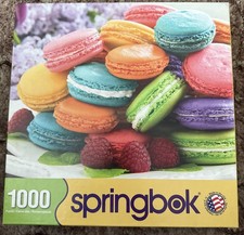 Lot 7 SPRINGBOK Jigsaw Puzzles 500-1000 Variety Country Candy Flowers Preowned